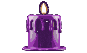 Purple candle